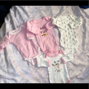 preemie long sleeve with mittens outfits